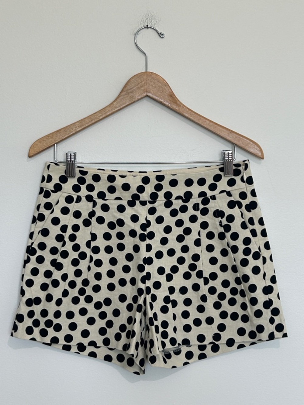 Like New Polka Dot Women’s Shorts - Black on Cream